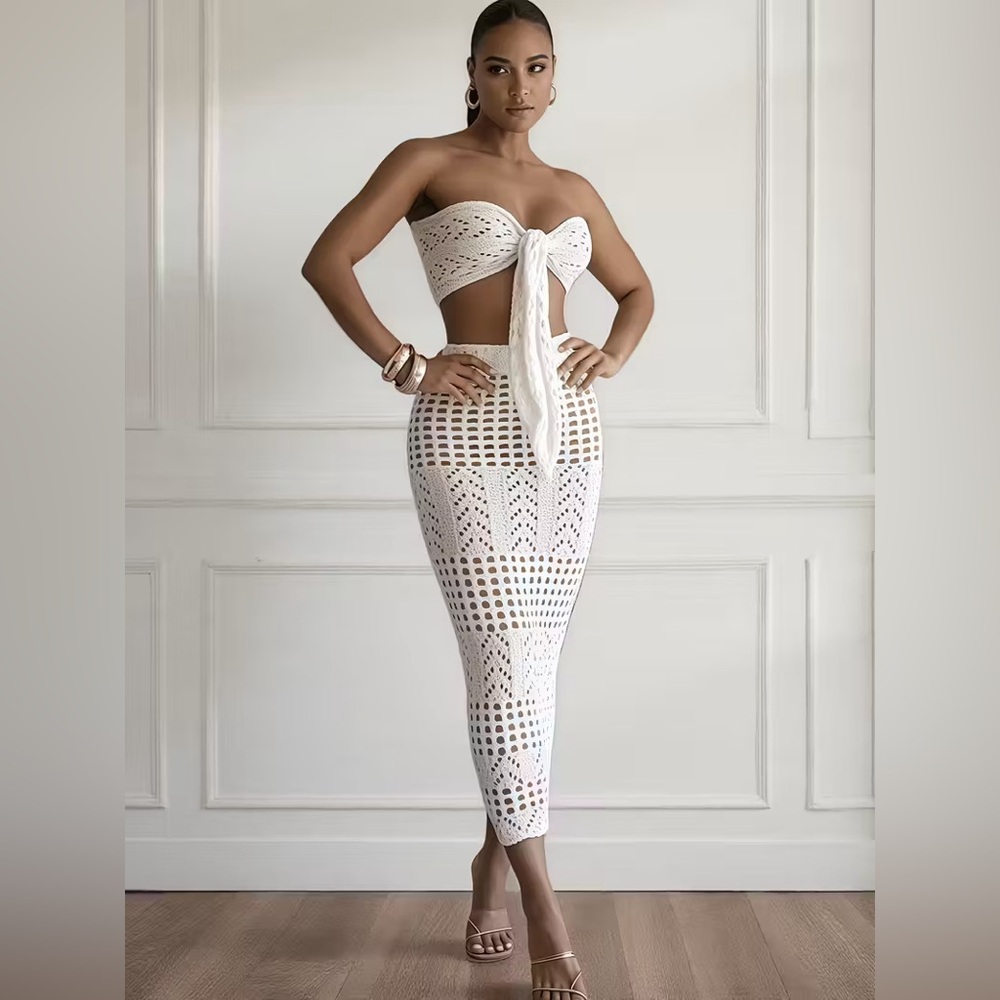 Handmade Crochet white set
